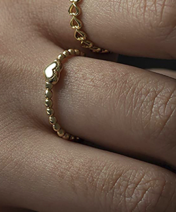 انگشتر قلب گوارسه رزین کیا گالری Kia Gallery کد RM606