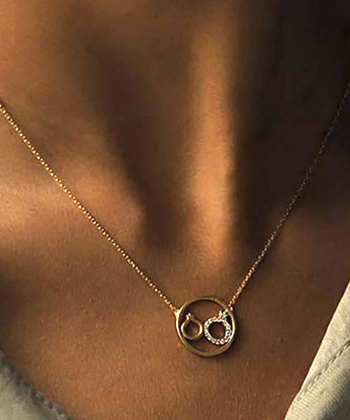 گردنبند دو انار دایره کیا گالری Kia Gallery کد RSK-1497