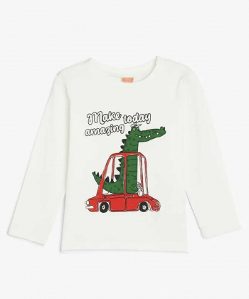 تیشرت آستین بلند نوزاد پسرانه کوتون Koton کد 5WMB10025TK