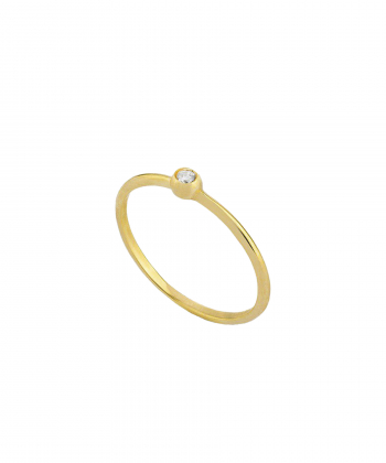 انگشتر تک نگین باریک کیا گالری Kia Gallery کد RM318