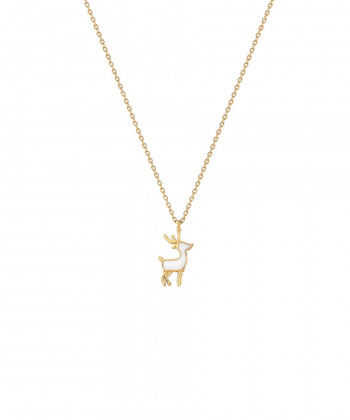 گردنبند گوزن میناکاری رزین کیا گالری Kia Gallery کد NM440