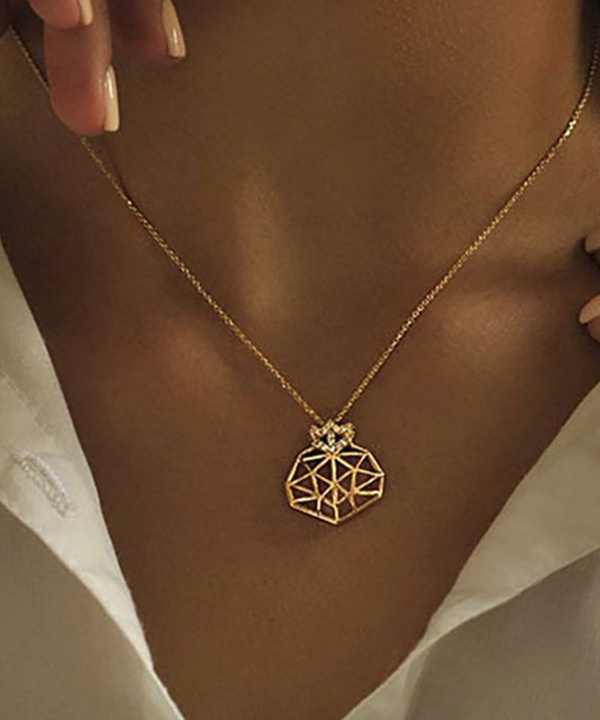 گردنبند انار چند ضلعی کیا گالری Kia Gallery کد NR016