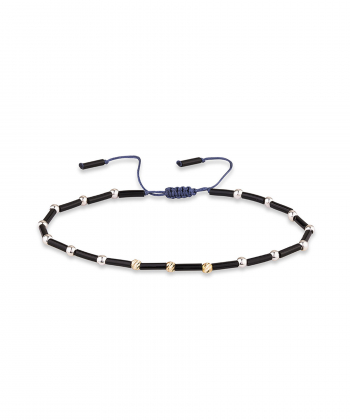 دستبند سنگی سنگ گوی مشکی گیوا کیا گالری Kia Gallery کد OB014