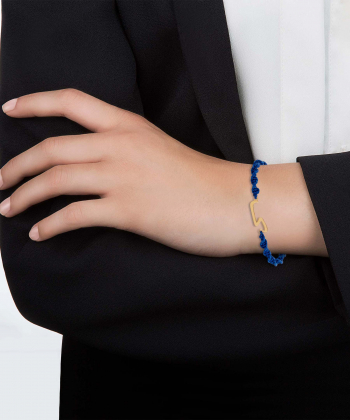 دستبند نخی حروف بافت ک کیا گالری Kia Gallery کد BSH268-25