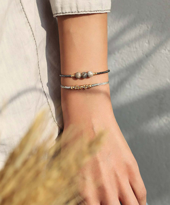 دستبند سنگی چهار گوی و سنگ کیا گالری Kia Gallery کد BSH236