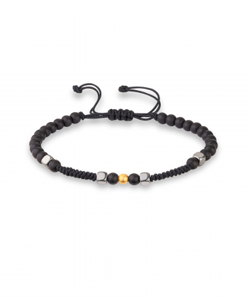 دستبند سنگی گوی سنگ و بافت کیا گالری Kia Gallery کد BSH296