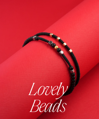 دستبند سنگی گوی سنگ و بافت کیا گالری Kia Gallery کد BSH296