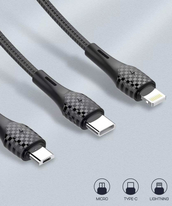 کابل تبدیل USB به microUSB کینگ استار مدل K02A طول 1.1 متر