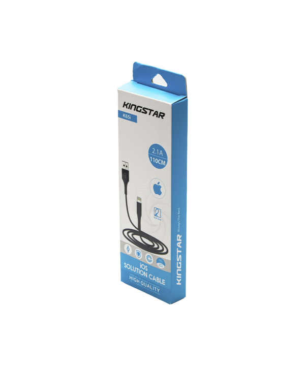 کابل تبدیل USB به لایتنینگ کینگ استار مدل k65i طول 1.1 متر