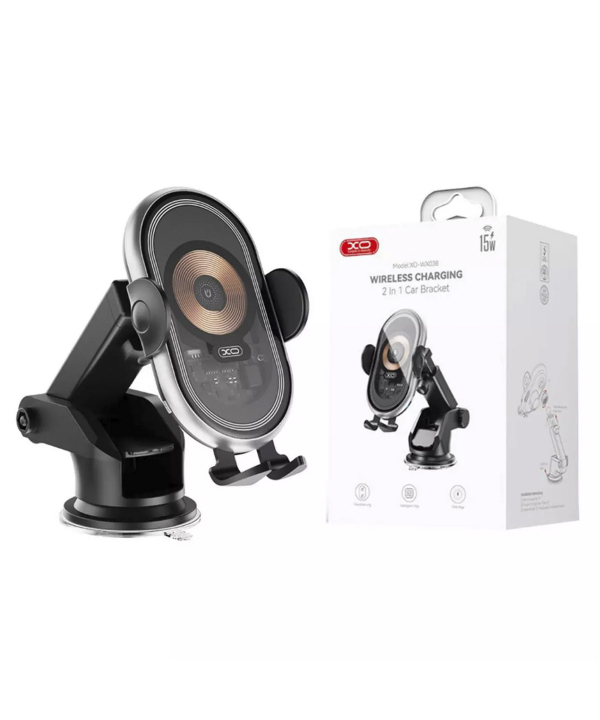 هولدر و شارژر وایرلس گوشی موبایل داخل خودرو ایکس او WX038
