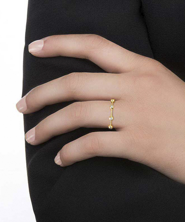 انگشتر گوارسه چهار نگین کیا گالری Kia Gallery کد RM233