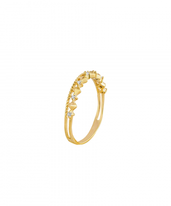 انگشتر دو حلقه نقوش باریک کیا گالری Kia Gallery کد RM272