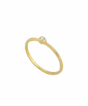 انگشتر تک نگین باریک کیا گالری Kia Gallery کد RM318