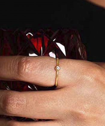 انگشتر تک نگین باریک کیا گالری Kia Gallery کد RM318