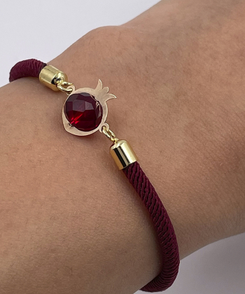 دستبند انار یاقوت هماتیت گلد Hematite Gold کد 135789