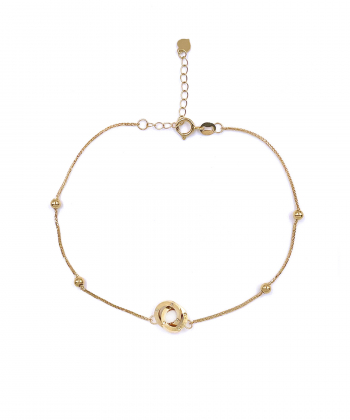 دستبند ایتالیایی حلقه هماتیت گلد Hematite Gold کد 135790
