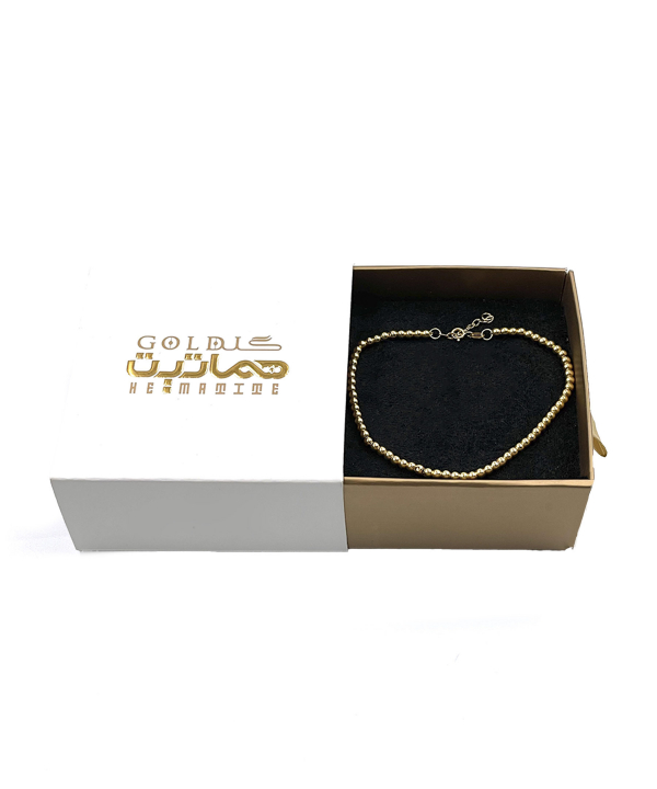 دستبند ایتالیایی توپی هماتیت گلد Hematite Gold کد 135793