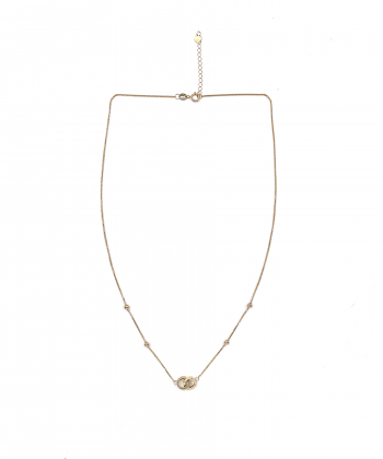 گردنبند ایتالیایی حلقه هماتیت گلد Hematite Gold کد 135798