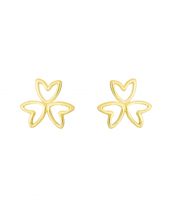 گوشواره سه قلب میخی کیا گالری Kia Gallery کد EMH005