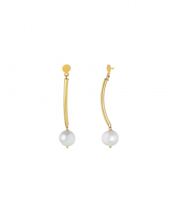 گوشواره هلال خط مروارید کیا گالری Kia Gallery کد ET065