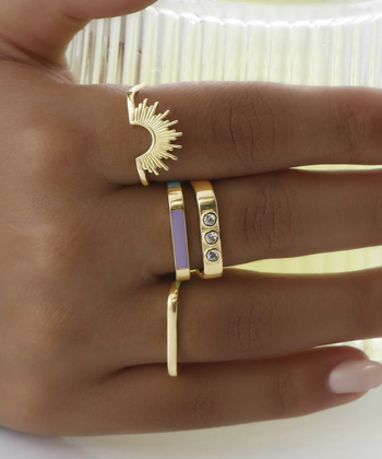 انگشتر مربع میوگلد Mio Gold کد R1442