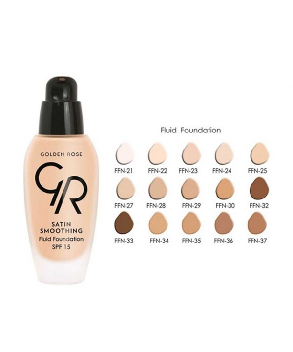 کرم پودر با Spf15 گلدن رز Golden Rose مدل Satin Smoothing