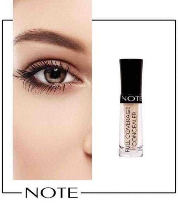 ‫کانسیلر مایع دور چشم نوت Note مدل Full Coverage Liquid حجم 2.3 میلی لیتر