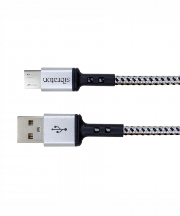 کابل تبدیل USB به microUSB سیبراتون مدل S224 طول 1.1 متر