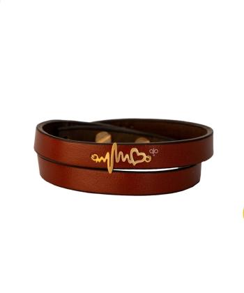 دستبند چرم ضربان قلب میوگلد Mio Gold کد BRL281