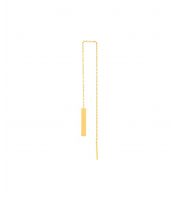 گوشواره بخیه ای مستطیل میوگلد Mio Gold کد E1486
