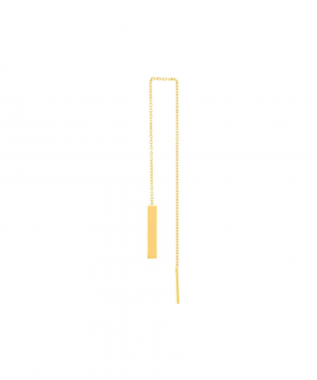 گوشواره بخیه ای مستطیل میوگلد Mio Gold کد E1486