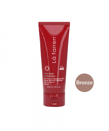 کرم ضد آفتاب و ضد لک برنزه چرب spf40 لافارر Lafarrerr