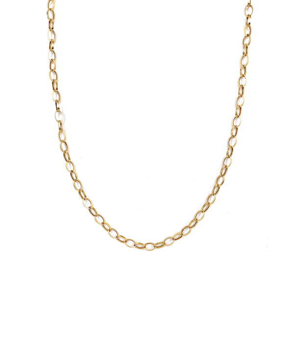 زنجیر رولو میترا هماتیت گلد Hematite Gold کد 135803