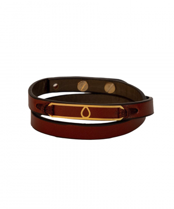 دستبند چرم میوگلد Mio Gold کد BRL293