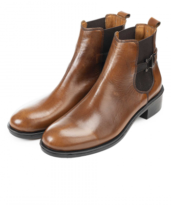 نیم بوت چرم طبیعی زنانه بونتی Bonetti مدل 4205