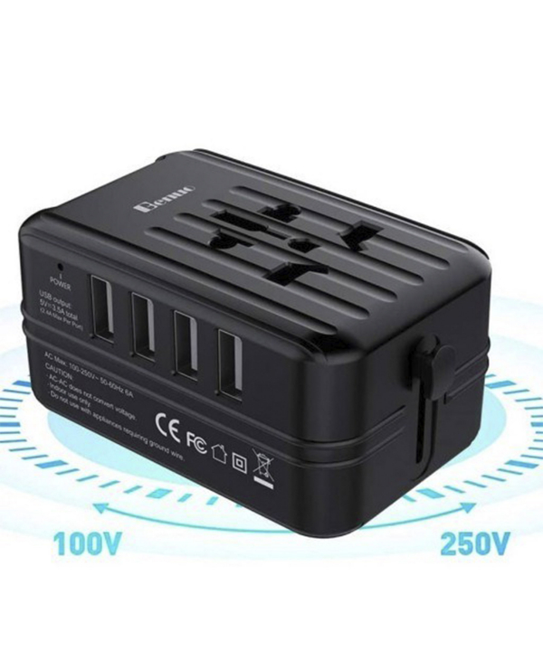 شارژر دیواری مسافرتی پاورولوژی Powerology Universal Multi-Port Travel Adapter PD45W P