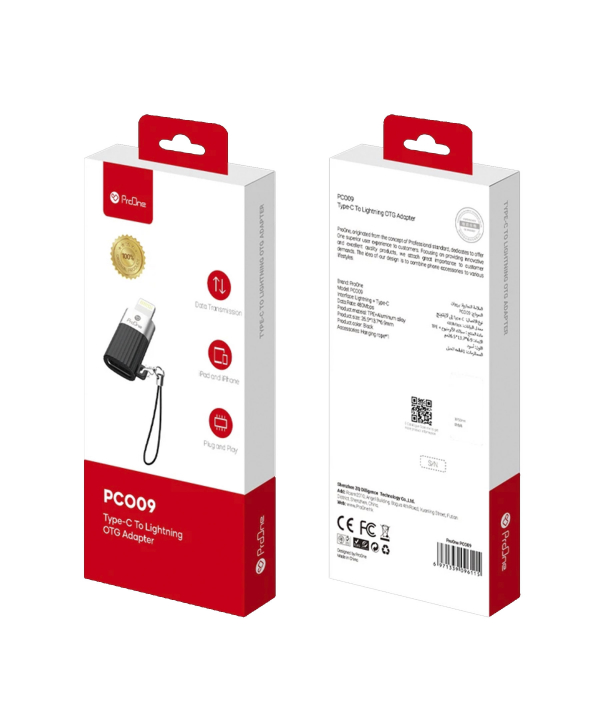 مبدل لایتنینگ به USB-C پرووان مدل PCO09