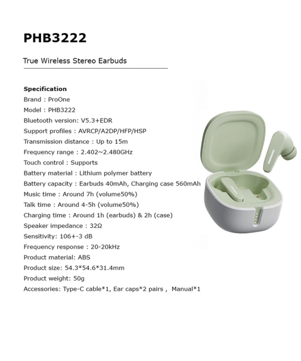 هدفون بلوتوثی پرووان مدل PHB3222
