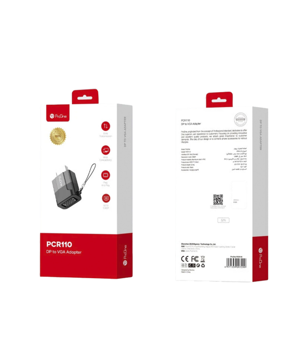 مبدل DP به VGA پرووان مدل PCR110