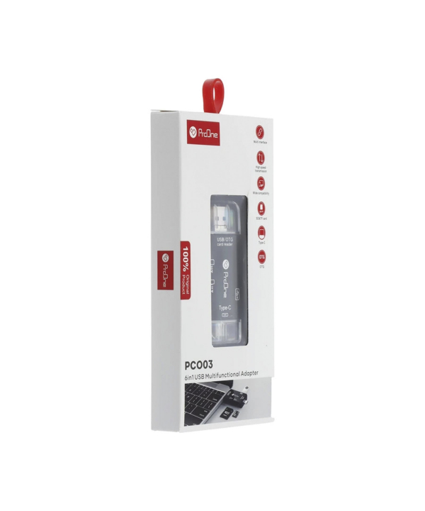 مبدل USB-C / USB / microUSB به SD / USB / TF پرووان مدل PCO03