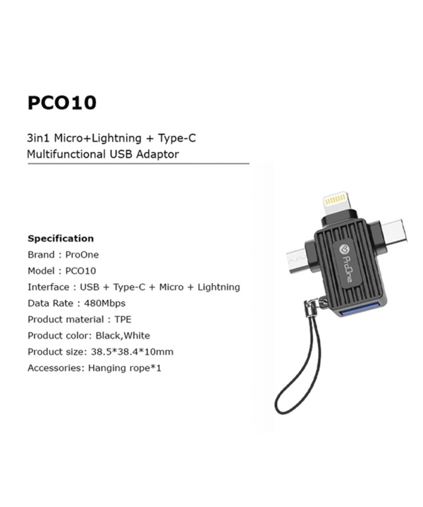 مبدل USB به USB-C پرووان مدل PCO10