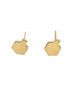 گوشواره میخی انار هماتیت گلد Hematite Gold کد 135818