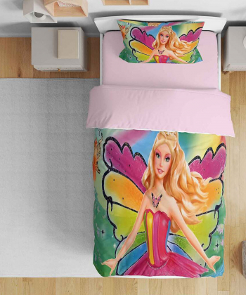 روتختی یک نفره پنج تکه نوپه Nope طرح باربی کد T4774