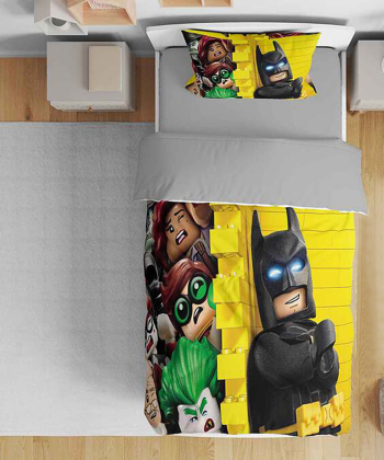 روتختی یک نفره پنج تکه نوپه Nope طرح لگو بتمن کد T4771