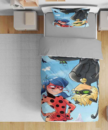 روتختی یک نفره پنج تکه کودک نوپه Nope طرح میراکلس بیداری کد T4766