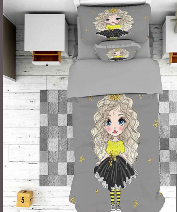 روتختی یک نفره پنج تکه کودک نوپه Nope طرح دختر کد T4802