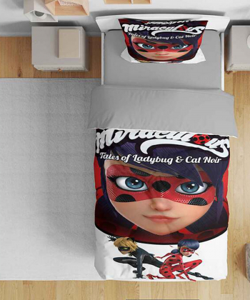 روتختی یک نفره پنج تکه کودک نوپه Nope طرح میراکلس بیداری کد T4762