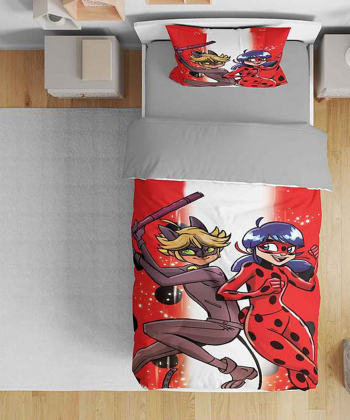 روتختی یک نفره پنج تکه کودک نوپه Nope طرح میراکلس بیداری کد T4756