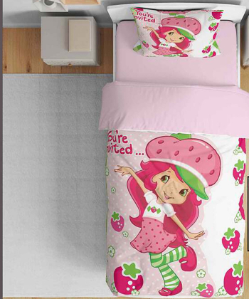 روتختی یک نفره پنج تکه کودک نوپه Nope طرح دختر توت فرنگی کد T4738