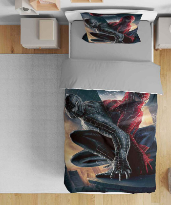 روتختی یک نفره پنج تکه کودک نوپه Nope طرح مرد عنکبوتی کد T4750